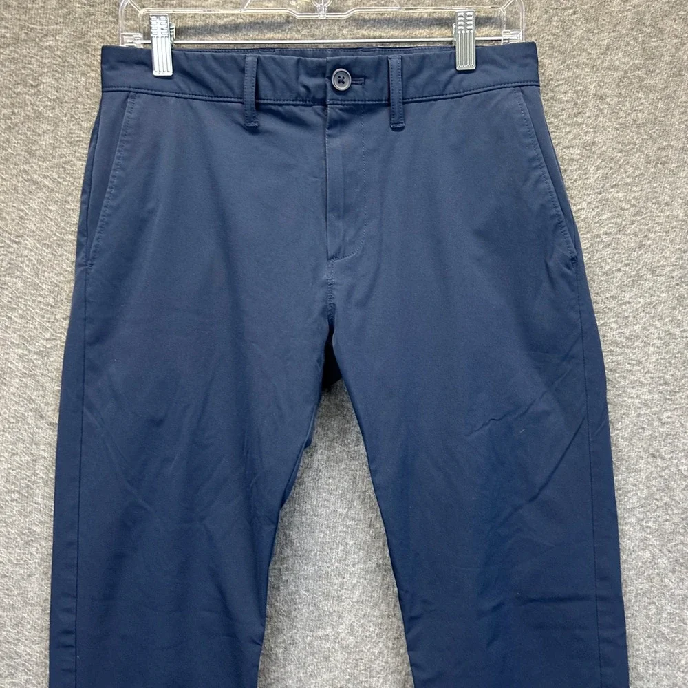 J. Crew Slim Fit Navy Blue Tech Chino Pants Mens 29x31 Performance Polyester